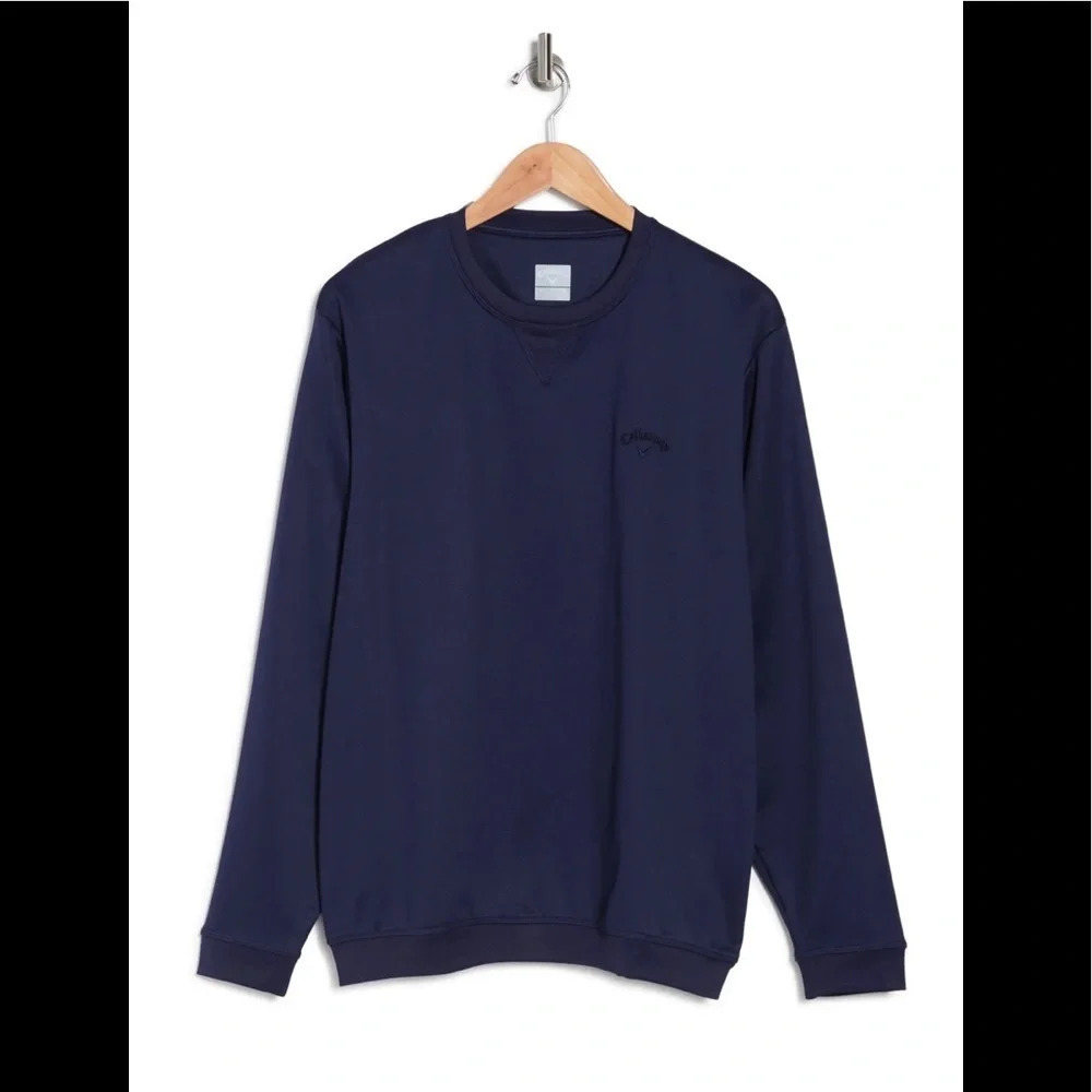 Callaway Golf® Callaway Golf Performance Crew Neck Sweatshirt, Peacoat, S, NWT​ - Picture 3 of 11